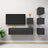 6 Piece Tv Cabinet Set Engineered Wood