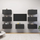 Tv Cabinets 7 Pcs 30.5X30X60 Cm Engineered Wood