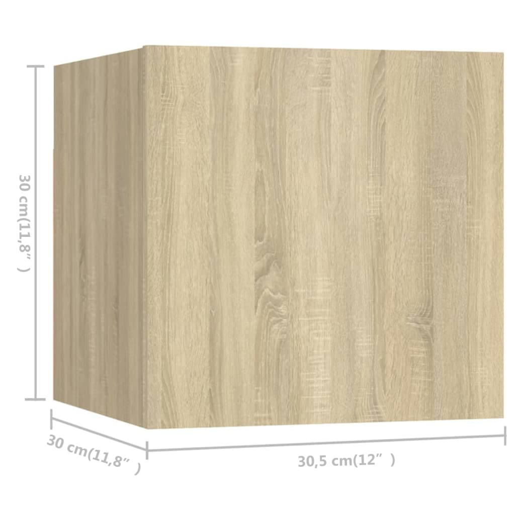 8 Piece Tv Cabinet Set Engineered Wood