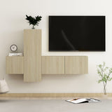 5 Piece Tv Cabinet Set Engineered Wood