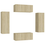 4 Piece Tv Cabinet Set Engineered Wood