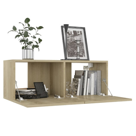 4 Piece Tv Cabinet Set Engineered Wood