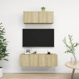 Tv Cabinets 3 Pcs Engineered Wood