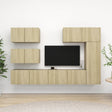 7 Piece Tv Cabinet Set Engineered Wood