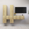 7 Piece Tv Cabinet Set Engineered Wood