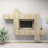 9 Piece Tv Cabinet Set Engineered Wood