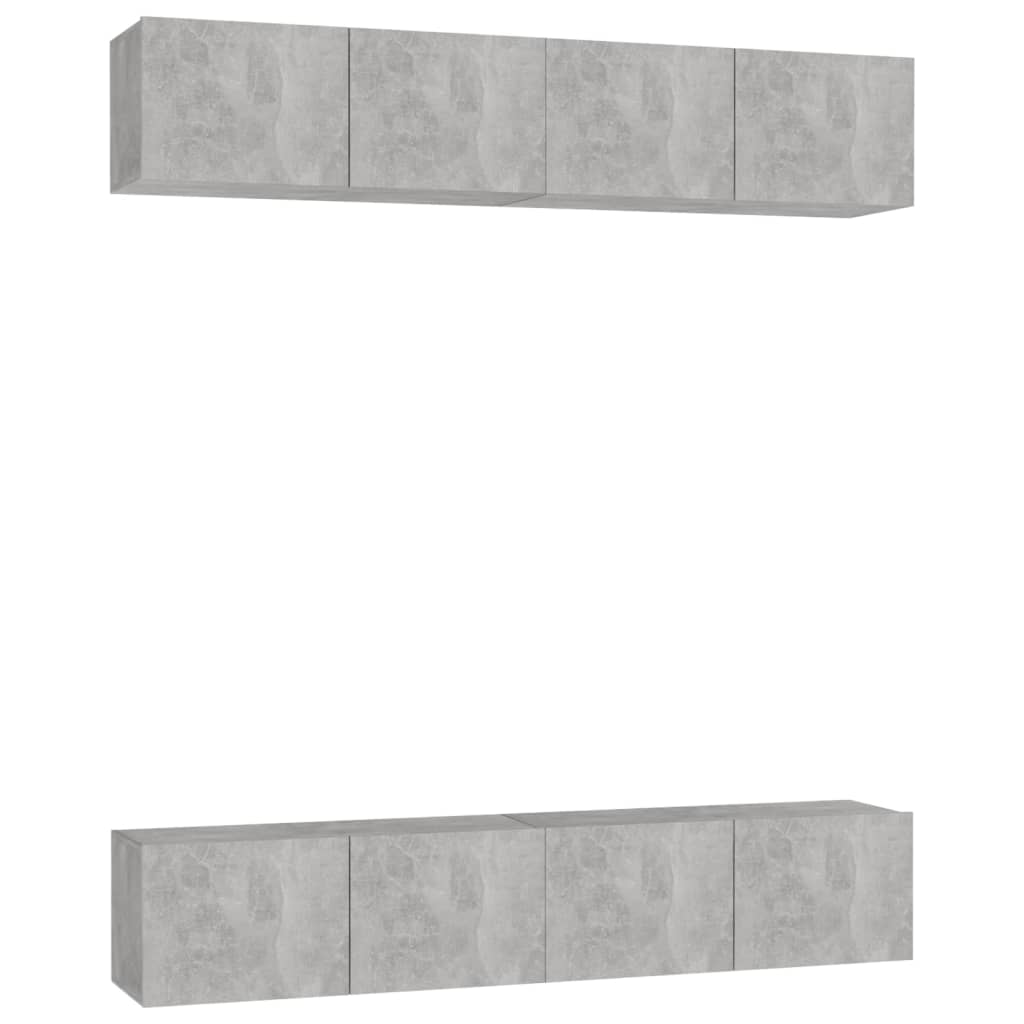 Tv Cabinets 4 Pcs 80X30X30 Cm Engineered Wood