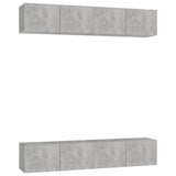 Tv Cabinets 4 Pcs 80X30X30 Cm Engineered Wood
