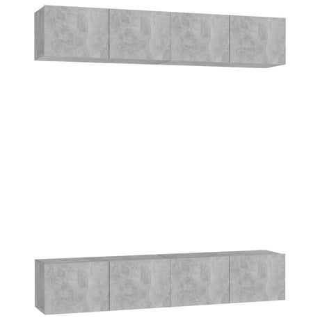 Tv Cabinets 4 Pcs 80X30X30 Cm Engineered Wood