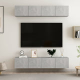 Tv Cabinets 4 Pcs 80X30X30 Cm Engineered Wood