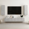 4 Piece Tv Cabinet Set Wall-Mounted Engineered Wood,  Tv Stand 80X30X30 Cm Made Of Engineered Wood,  Wall-Mounted Tv Cabinets - 2 Pcs , 30.5X30X90 Cm, Made From Engineered Wood