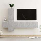 5 Piece Tv Cabinet Set Engineered Wood