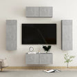 4 Piece Tv Cabinet Set Engineered Wood