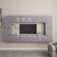8 Piece Tv Cabinet Set Engineered Wood