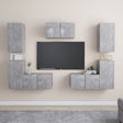 7 Piece Tv Cabinet Set Engineered Wood