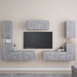 7 Piece Tv Cabinet Set Engineered Wood