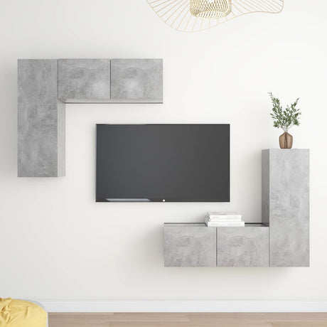 4 Piece Tv Cabinet Set Engineered Wood