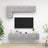 5 Piece Tv Cabinet Set Engineered Wood