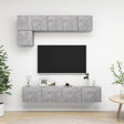 5 Piece Tv Cabinet Set Engineered Wood