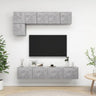 5 Piece Tv Cabinet Set Engineered Wood