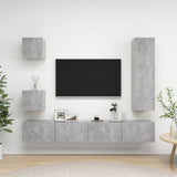 5 Piece Tv Cabinet Set Engineered Wood