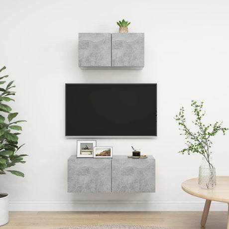 Tv Cabinets 3 Pcs Engineered Wood