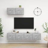 Tv Cabinets 3 Pcs Engineered Wood