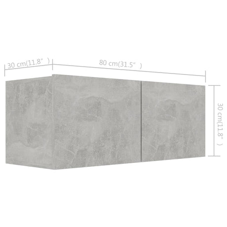 4 Piece Tv Cabinet Set Engineered Wood