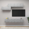 7 Piece Tv Cabinet Set Engineered Wood