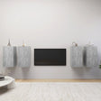 4 Piece Tv Cabinet Set 30.5X30X Engineered Wood,  Wall-Mounted Tv Cabinets - 2 Pcs , 30.5X30X, Made From Engineered Wood