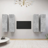 4 Piece Tv Cabinet Set 30.5X30X Engineered Wood,  Wall-Mounted Tv Cabinets - 2 Pcs , 30.5X30X, Made From Engineered Wood