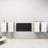 4 Piece Tv Cabinet Set 30.5X30X Engineered Wood,  Wall-Mounted Tv Cabinets - 2 Pcs , 30.5X30X, Made From Engineered Wood