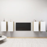 4 Piece Tv Cabinet Set 30.5X30X Engineered Wood,  Wall-Mounted Tv Cabinets - 2 Pcs , 30.5X30X, Made From Engineered Wood