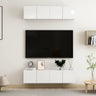 Tv Cabinets 4 Pcs 80X30X30 Cm Engineered Wood