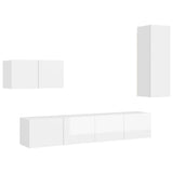4 Piece Tv Cabinet Set Engineered Wood