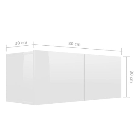 4 Piece Tv Cabinet Set Engineered Wood