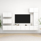 7 Piece Tv Cabinet Set Engineered Wood