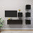 6 Piece Tv Cabinet Set Engineered Wood
