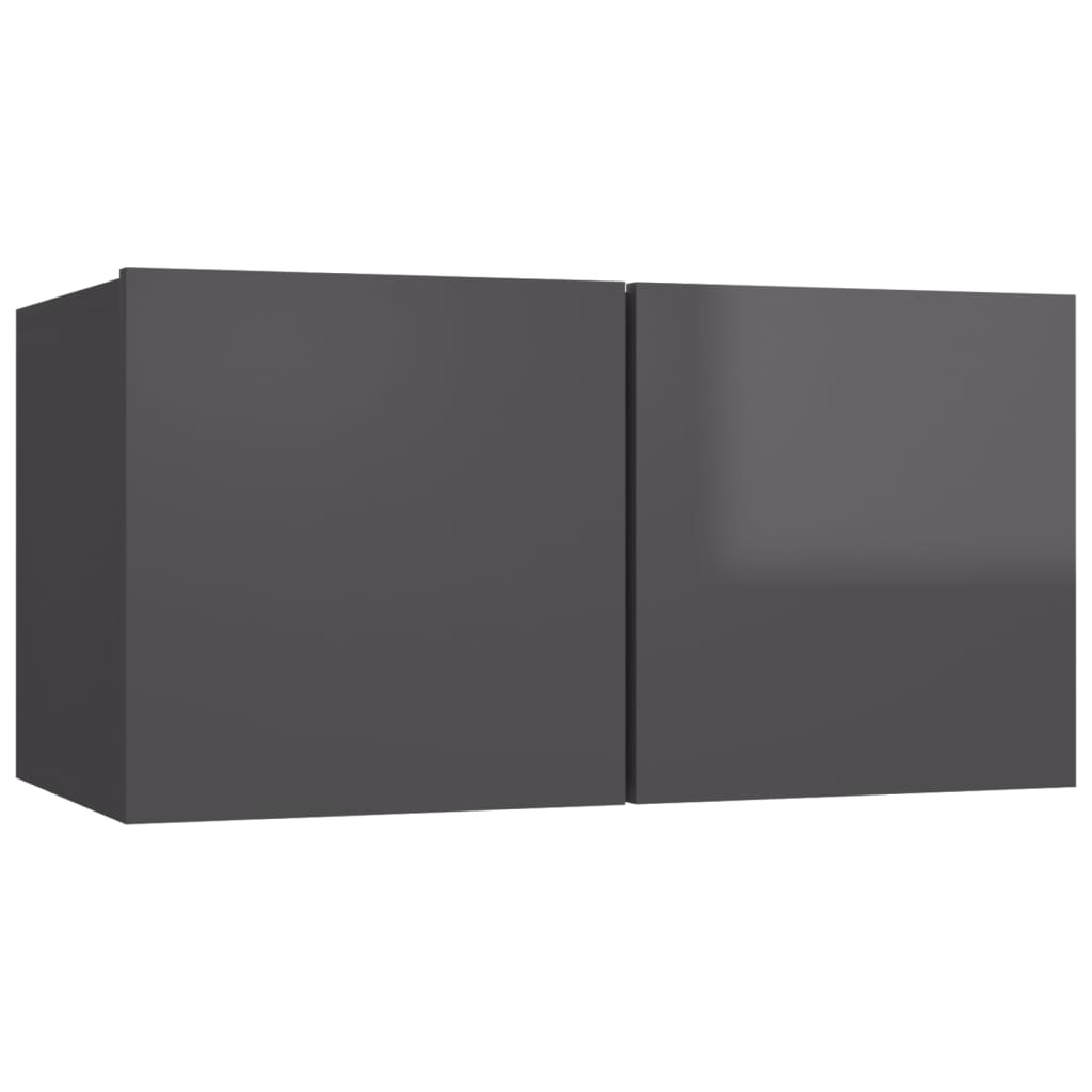 4 Piece Tv Cabinet Set Engineered Wood
