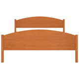 Bed Frame Without Mattress Solid Pine Wood 160X200Cm