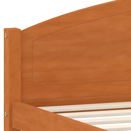 Bed Frame Without Mattress Solid Pine Wood 160X200Cm