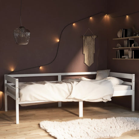 Bed Frame Without Mattress Solid Pinewood 90X200 Cm