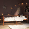 Bed Frame Without Mattress Solid Pinewood 90X200 Cm