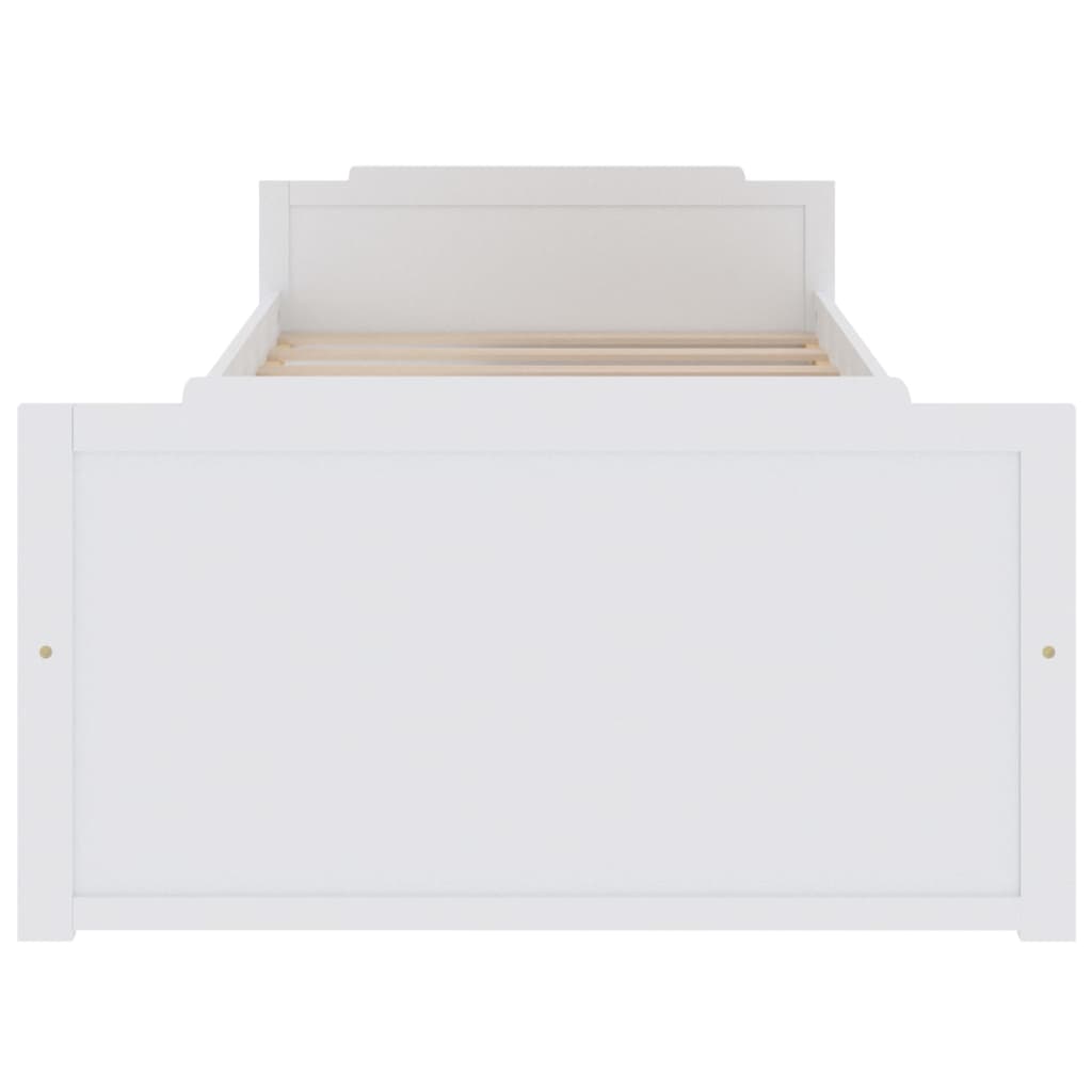 Bed Frame Without Mattress Solid Wood Pine 90X200 Cm