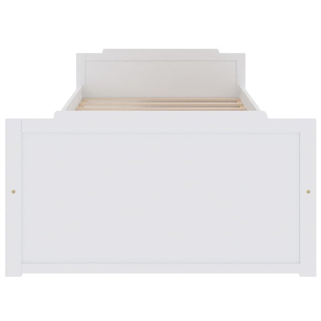 Bed Frame Without Mattress Solid Wood Pine 90X200 Cm