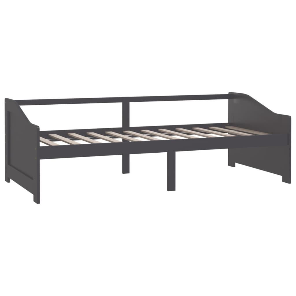 3-Seater Day Bed without Mattress Dark Grey 90x200cm