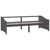 3-Seater Day Bed without Mattress Dark Grey 90x200cm
