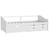 3-Seater Day Bed Without Mattress Solid Pinewood 90X200Cm