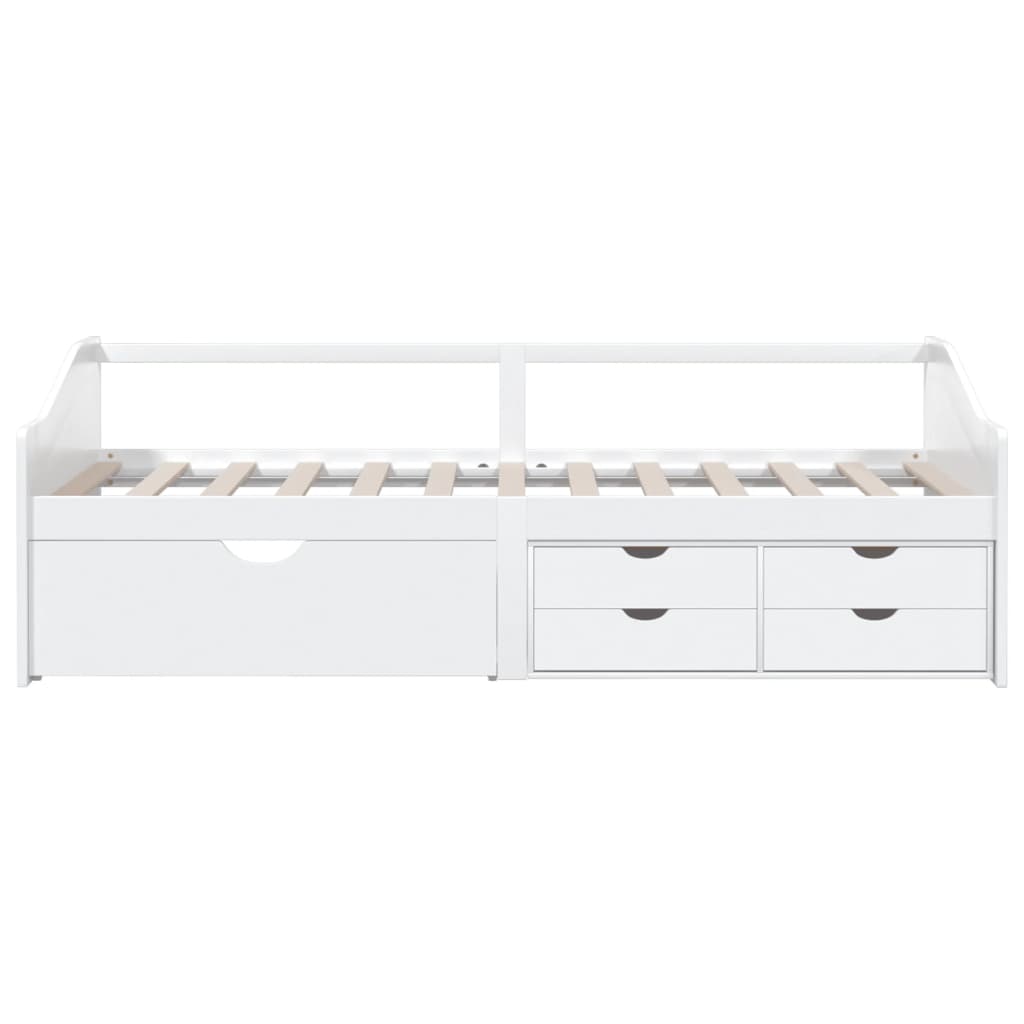 3-Seater Day Bed Without Mattress Solid Pinewood 90X200Cm