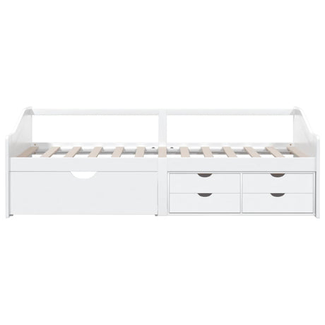3-Seater Day Bed Without Mattress Solid Pinewood 90X200Cm